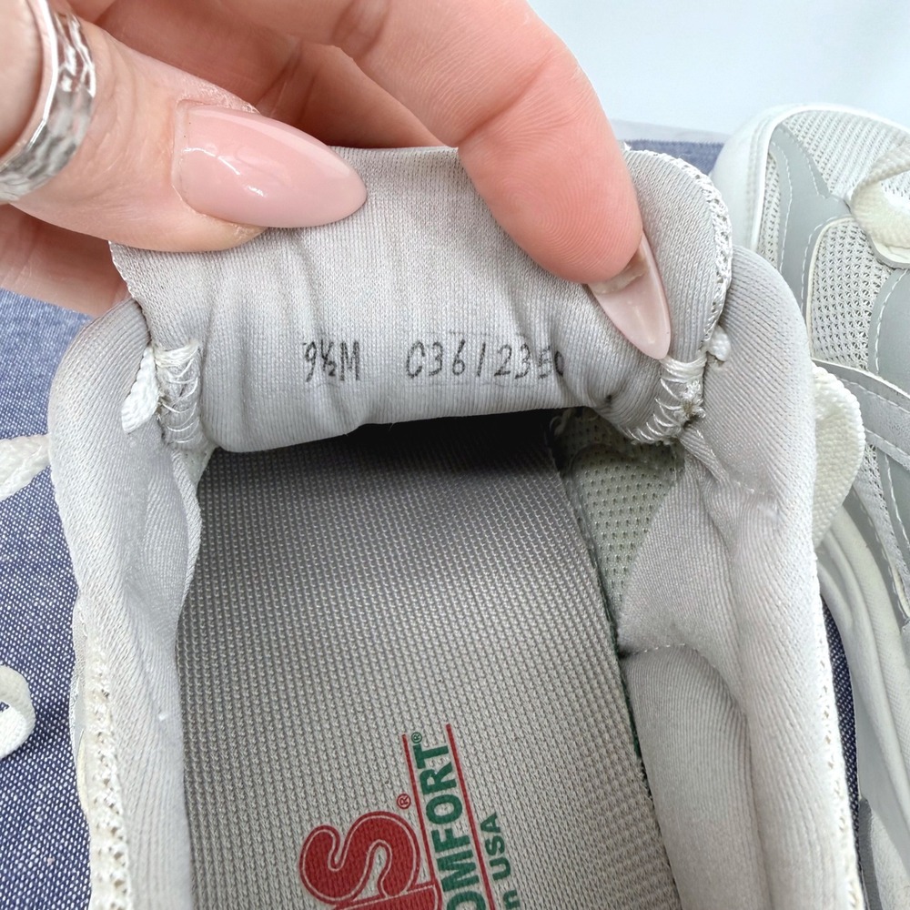 SAS Tour Mesh Women's 9.5M Walking Shoes White Silver Lace Up Comfort Leather - Picture 7 of 10